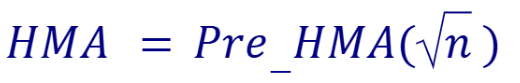 Hull Moving Average - Công thức HMA