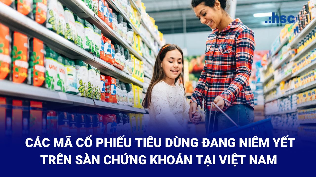 Các mã cổ phiếu hàng tiêu dùng đang được niêm yết trên sàn chứng khoán Việt Nam 