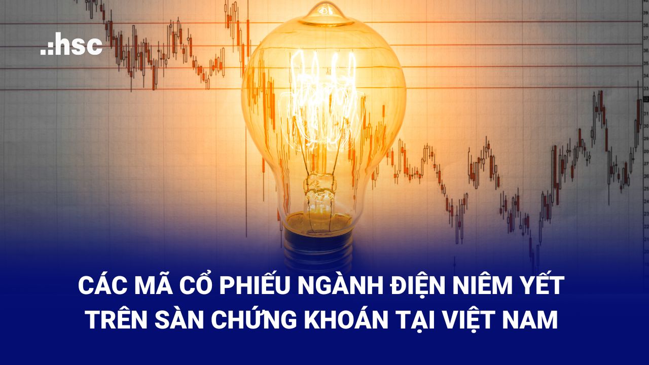 Các mã cổ phiếu ngành điện đang được niêm yết trên sàn chứng khoán Việt Nam