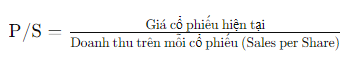 Công thức P/S, định giá cổ phiếu là gì