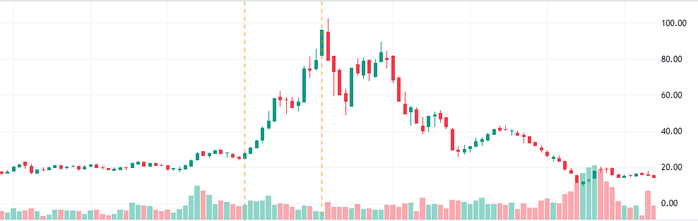 fomo - Cổ phiếu DIG từng có giá 100.000 đồng