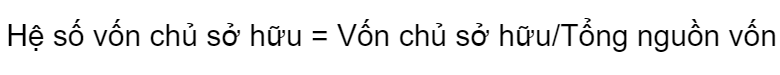 CT hệ số vốn chủ sở hữu