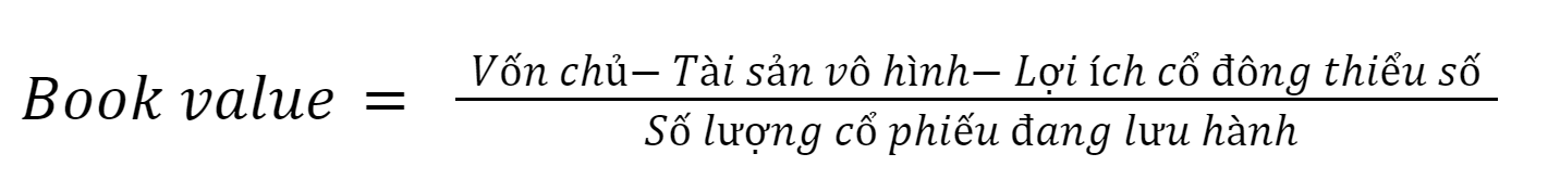 Công thức tính Book value