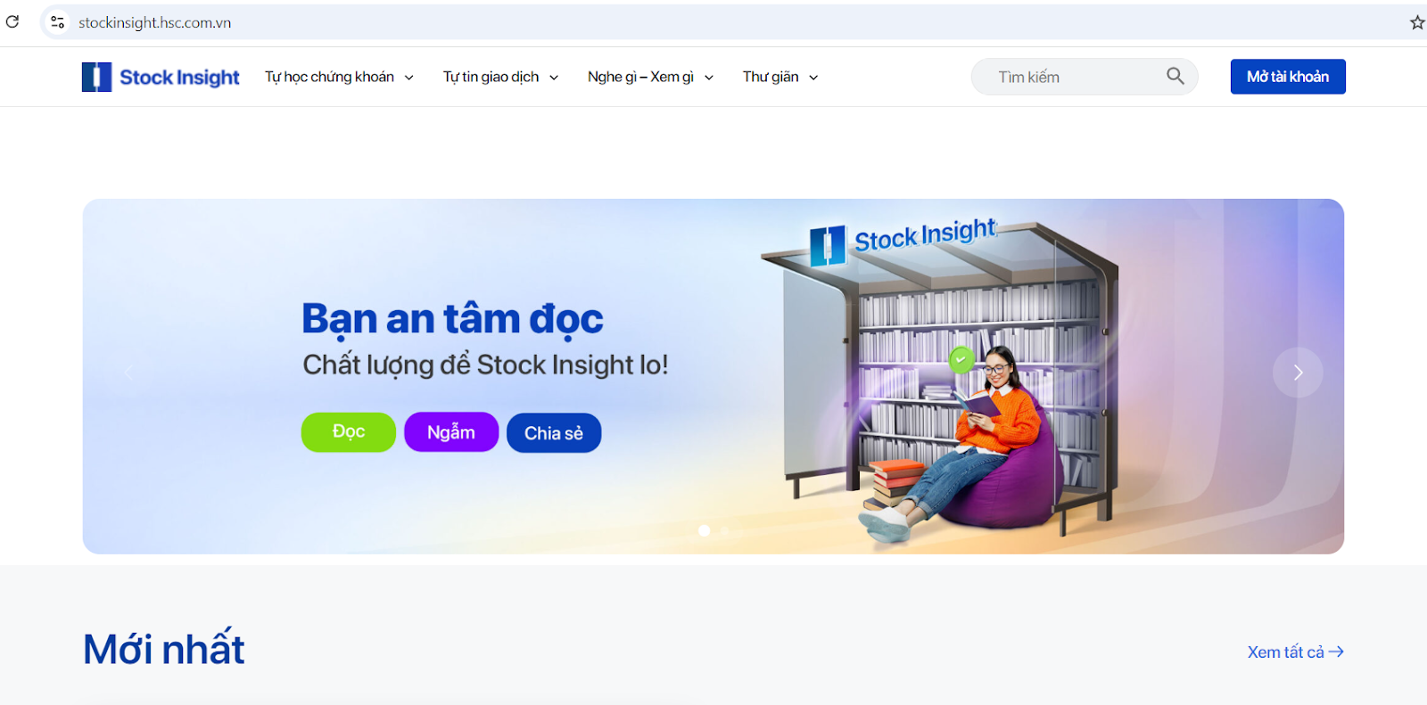 tự học đầu tư chứng khoán với Website Stock Insight