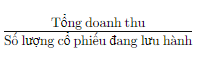 Tổng doanh thu, phương pháp định giá cổ phiếu